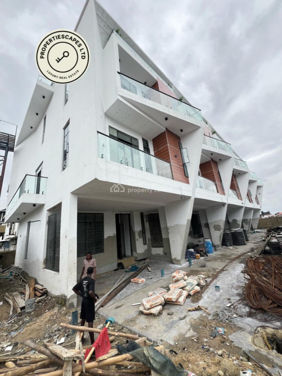 Contemporary 4 Bedroom Terraced  Duplex with Bq, Ikate, Lekki, Lagos, Terraced Duplex for Sale