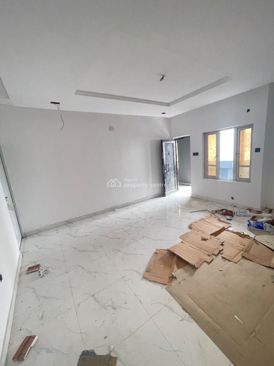 Luxury Brand New 2 Bedroom Apartment Upstairs, Located Inside an Estate,good Road ,clean Water, Sangotedo, Ajah, Lagos, Flat / Apartment for Rent