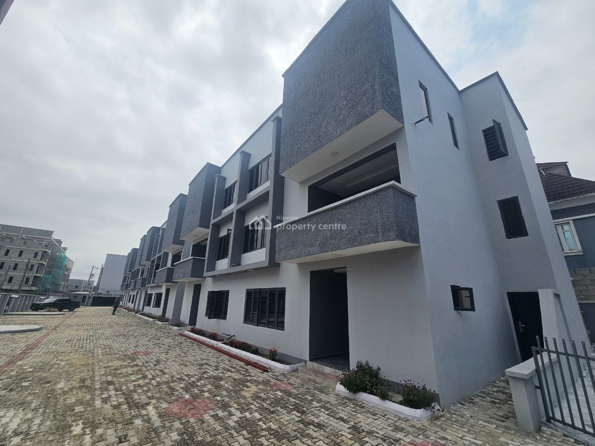 Newly Built 4 Bedrooms Terrace House with Bq, Ologolo, Lekki, Lagos, Terraced Duplex for Sale