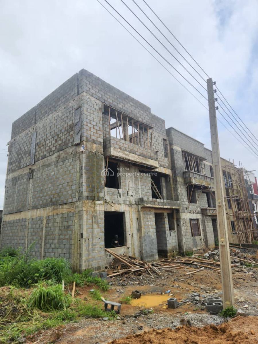 4 Bedroom Terrace Carcass Level, Dantata Estate Gwarimpa, Gwarinpa, Abuja, Terraced Duplex for Sale
