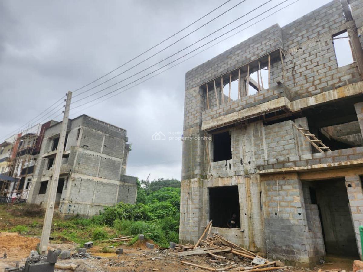 4 Bedroom Terrace Carcass Level, Dantata Estate Gwarimpa, Gwarinpa, Abuja, Terraced Duplex for Sale