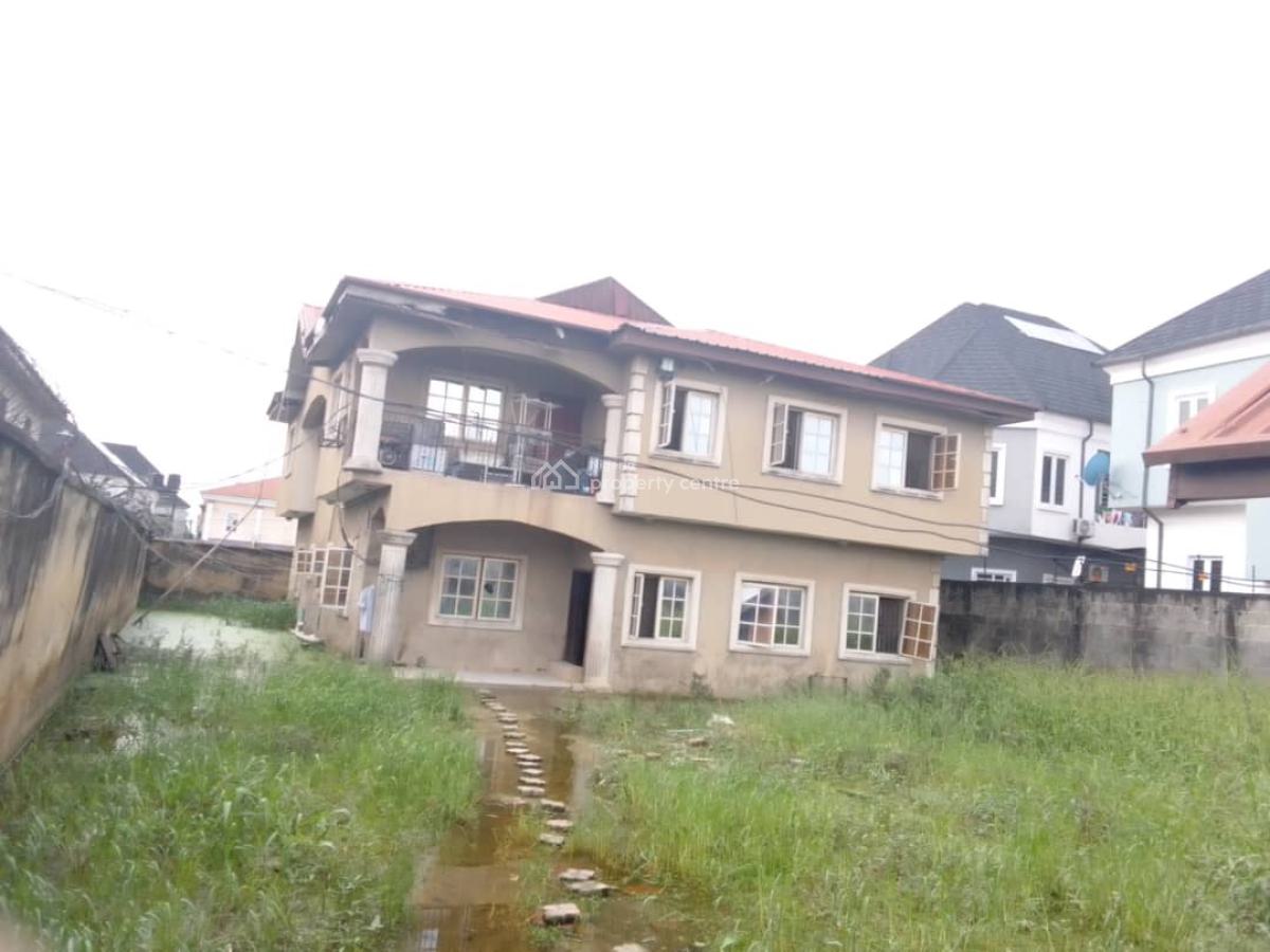 Distressed 6 Bedroom Duplex Mansion on 2 Plots of Land, Ado Road, Badore, Ajah, Lagos, Detached Duplex for Sale