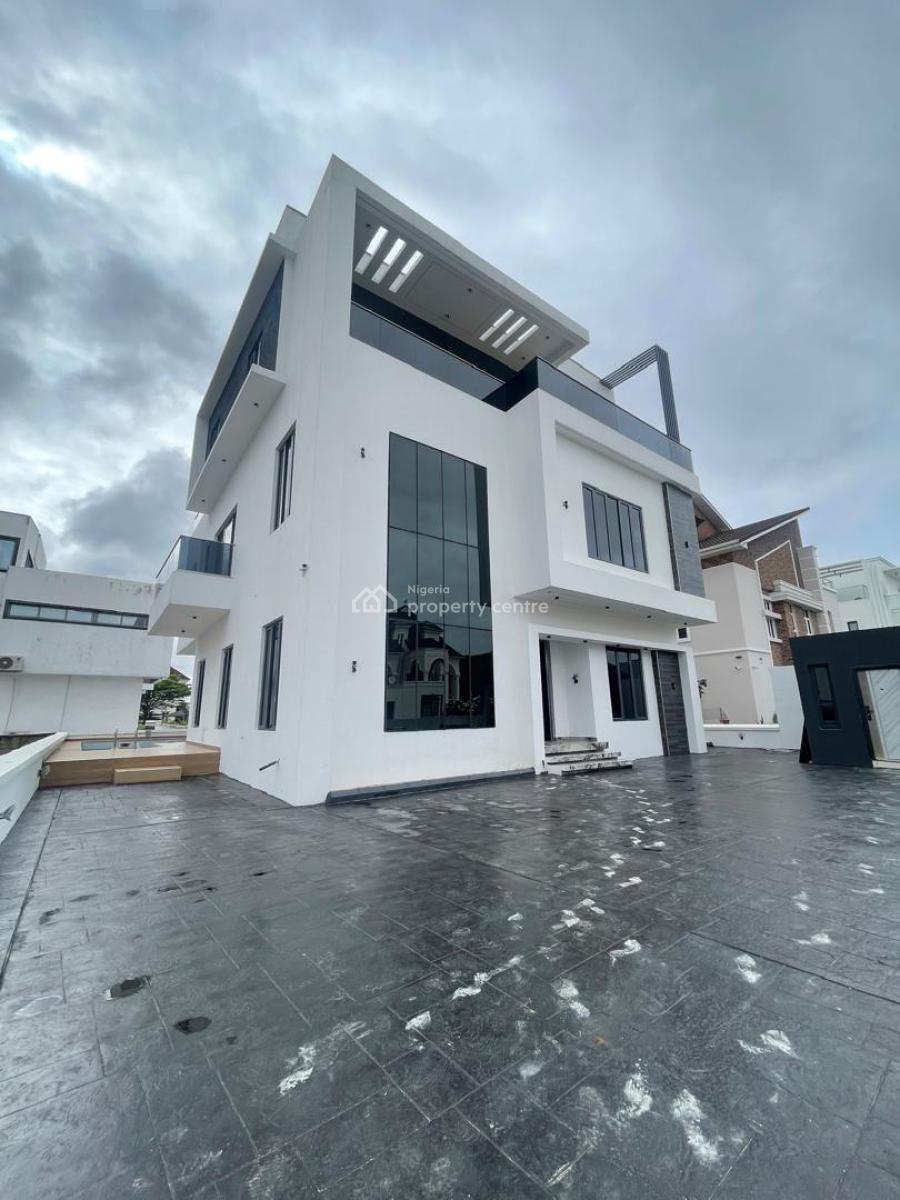 Luxurious Fully Detached Automated 5bedroom with 2 Bqs, Private Pool, Pinnock Beach Estate, Osapa, Lekki, Lagos, Detached Duplex for Sale