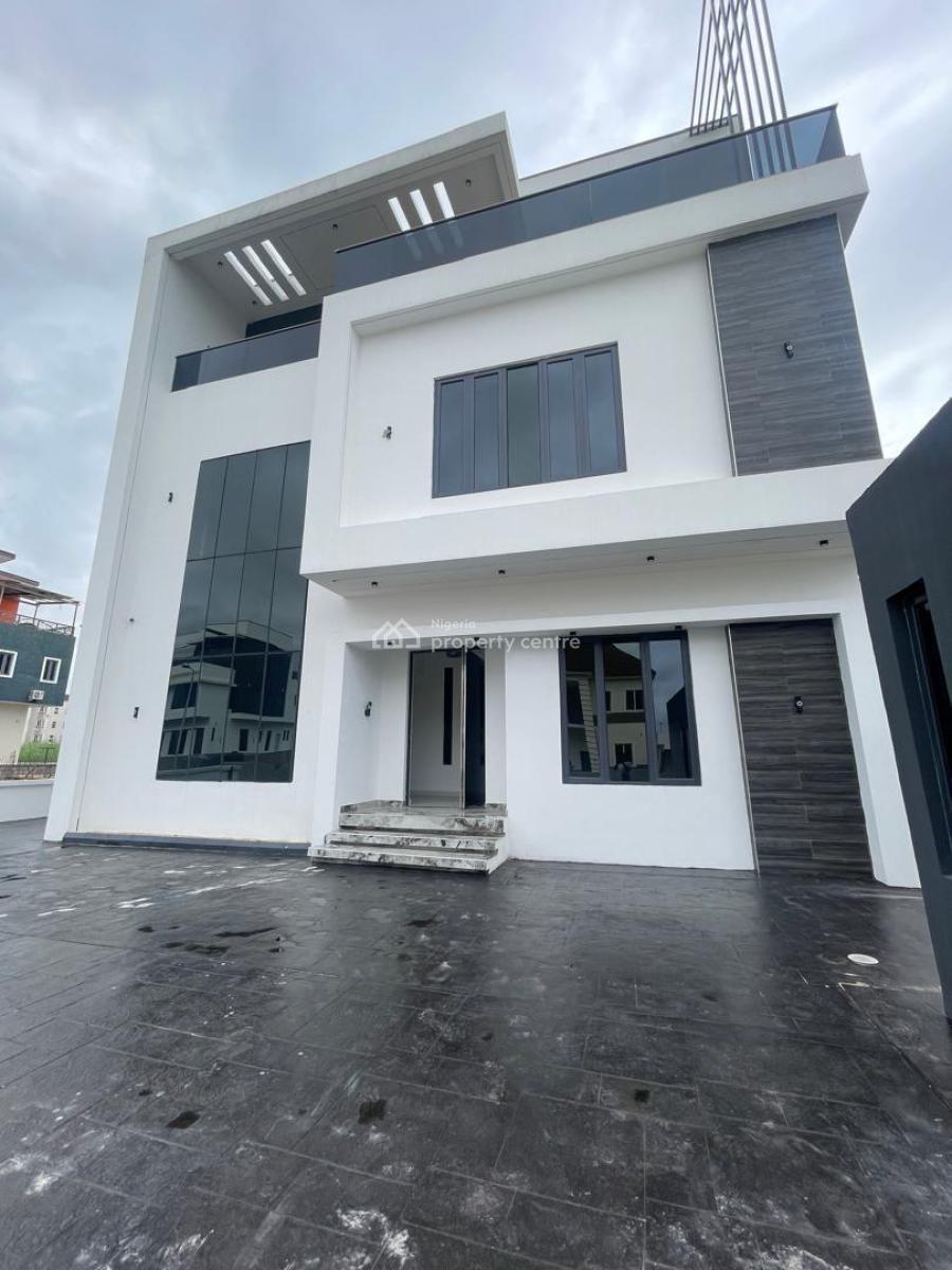 Luxurious Fully Detached Automated 5bedroom with 2 Bqs, Private Pool, Pinnock Beach Estate, Osapa, Lekki, Lagos, Detached Duplex for Sale