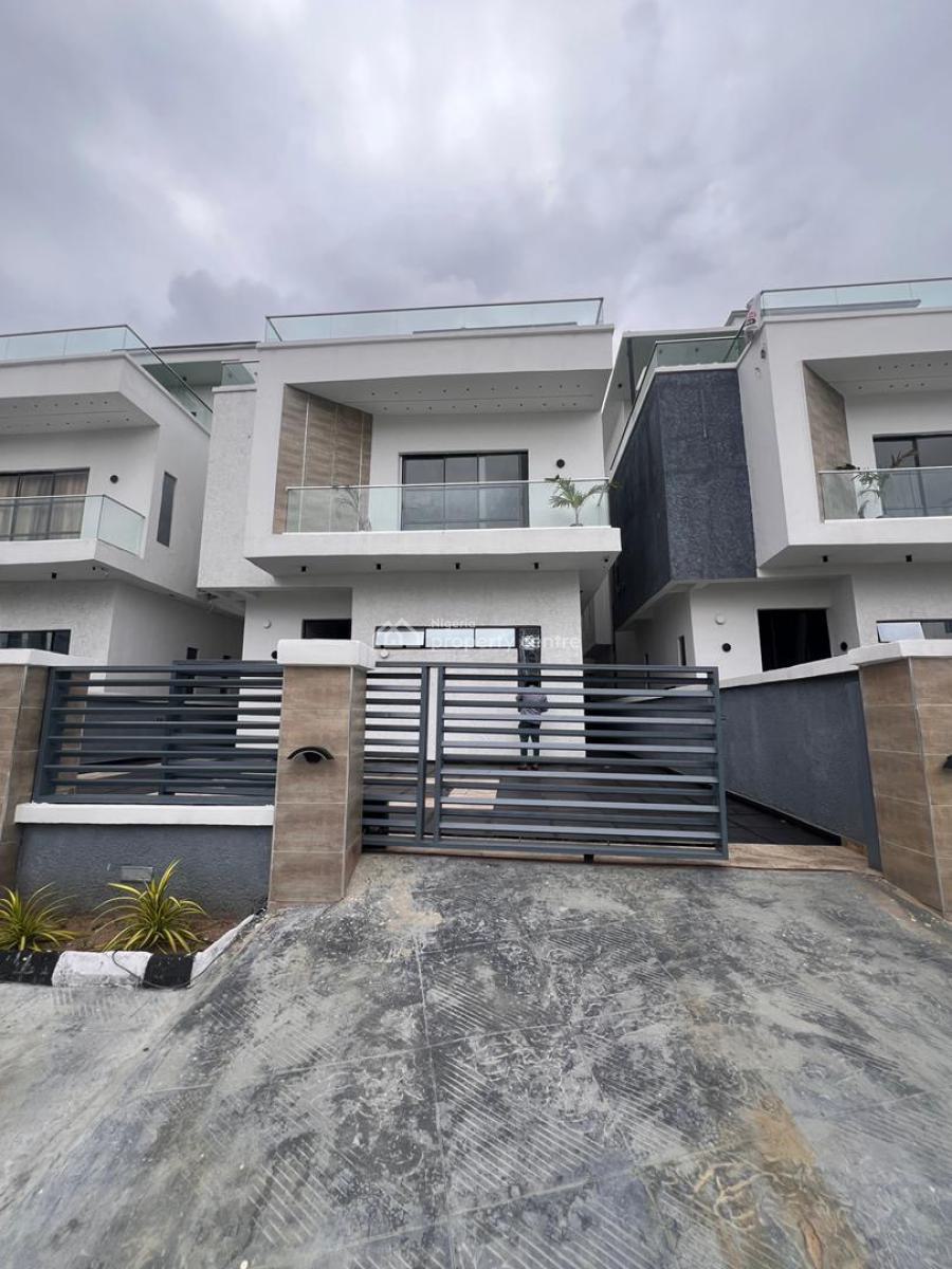 Luxury 5 Bedroom Fully Detached Duplex + Rooftop in an Estate, Less Than 7 Minutes Drive From Nike Art Gallery, Osapa, Lekki, Lagos, House for Sale