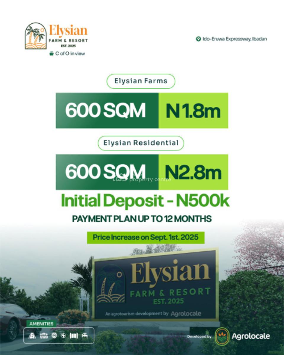 Farm Land and Resort, Ido-eruwa Expressway, Ibadan, Oyo State, Ibadan, Oyo, Commercial Land for Sale