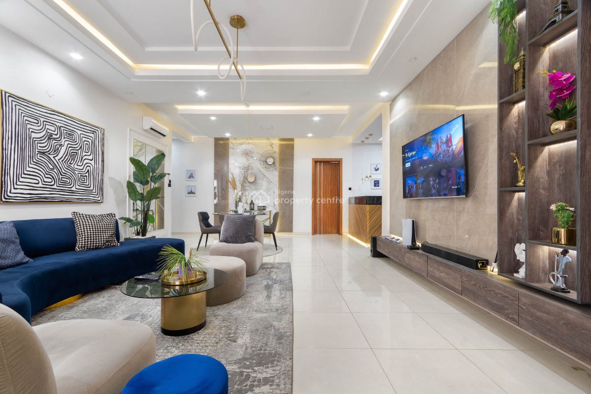 Exotic Three(3) Beds Apartment with Solar Inverter, Ps5 & Wine Bar, Located at Parkland Court, Ikate, Ikate, Lekki, Lagos, Flat / Apartment for Rent