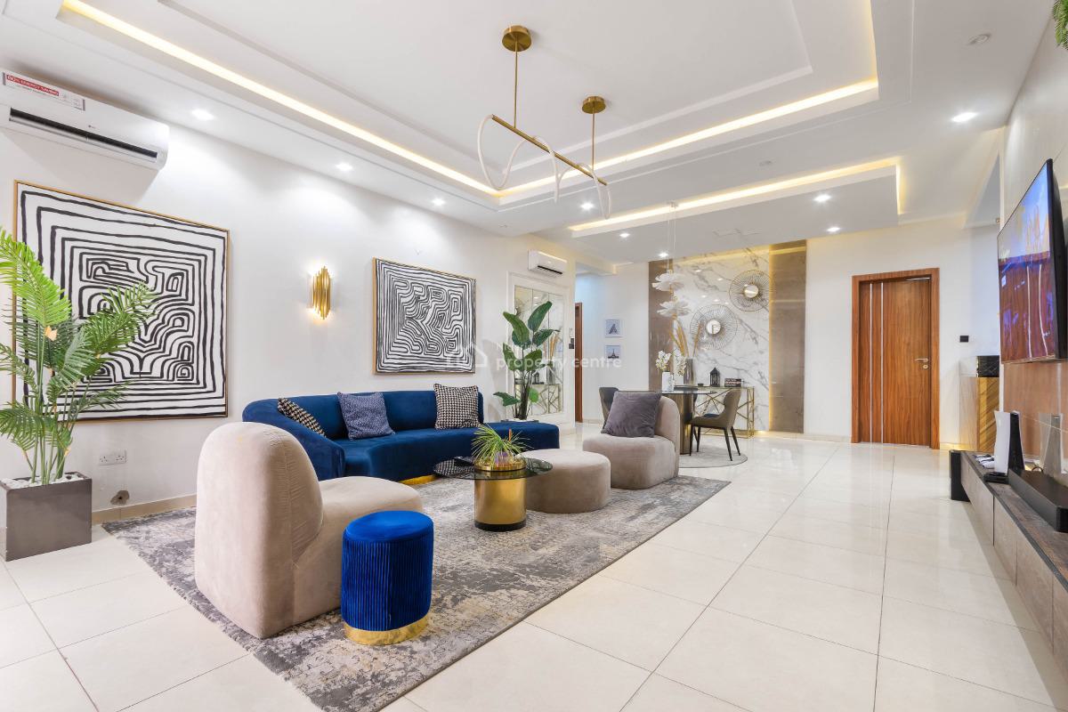 Exotic Three(3) Beds Apartment with Solar Inverter, Ps5 & Wine Bar, Located at Parkland Court, Ikate, Ikate, Lekki, Lagos, Flat / Apartment for Rent
