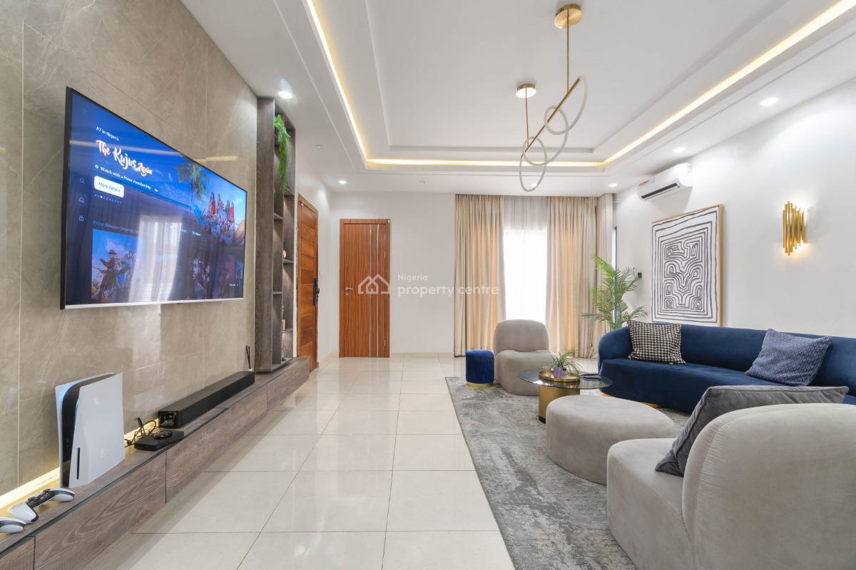Exotic Three(3) Beds Apartment with Solar Inverter, Ps5 & Wine Bar, Located at Parkland Court, Ikate, Ikate, Lekki, Lagos, Flat / Apartment for Rent