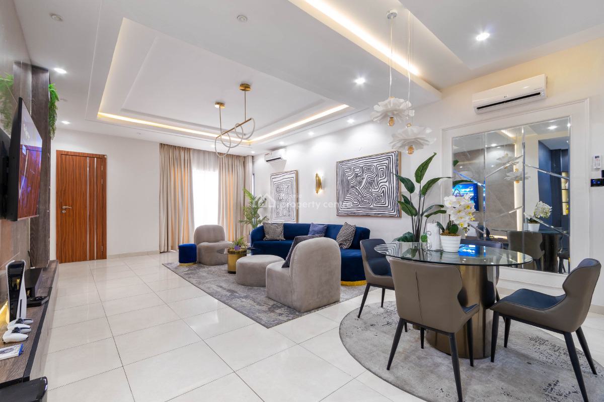 Exotic Three(3) Beds Apartment with Solar Inverter, Ps5 & Wine Bar, Located at Parkland Court, Ikate, Ikate, Lekki, Lagos, Flat / Apartment for Rent