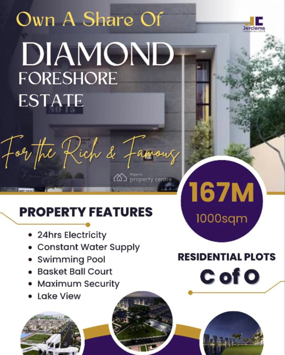 Own 1000sqm at Diamond Foreshore Estate, Asaba, Delta, Mixed-use Land for Sale