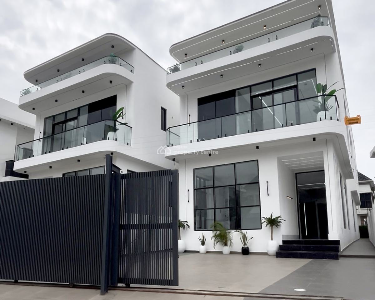 Stunning 5 Bedroom Fully Detached Duplex with Bq, Gym and Pool, Chevron Toll Gate, Lekki Phase 2, Lekki, Lagos, Detached Duplex for Sale