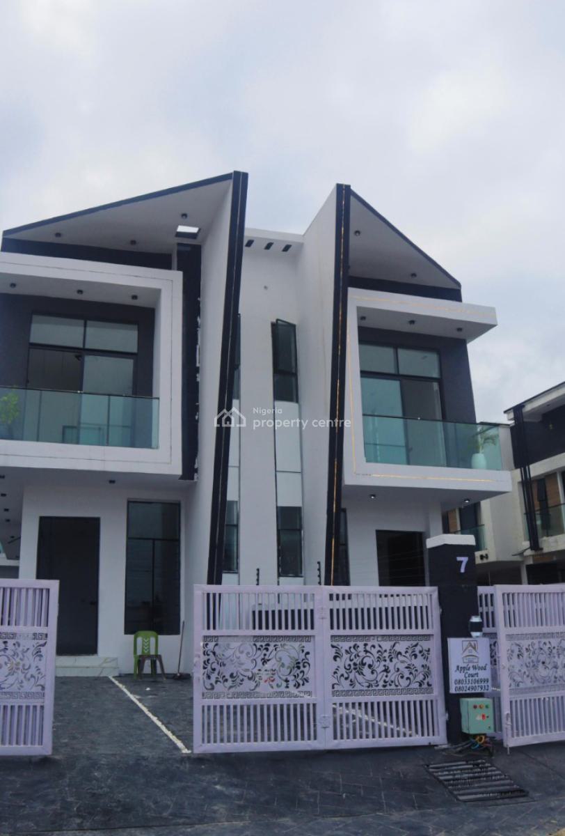 Exquisitely Finished 4 Bedroom Semi Detached Duplex with Bq, Ikota Gra, Ikota, Lekki, Lagos, Semi-detached Duplex for Sale