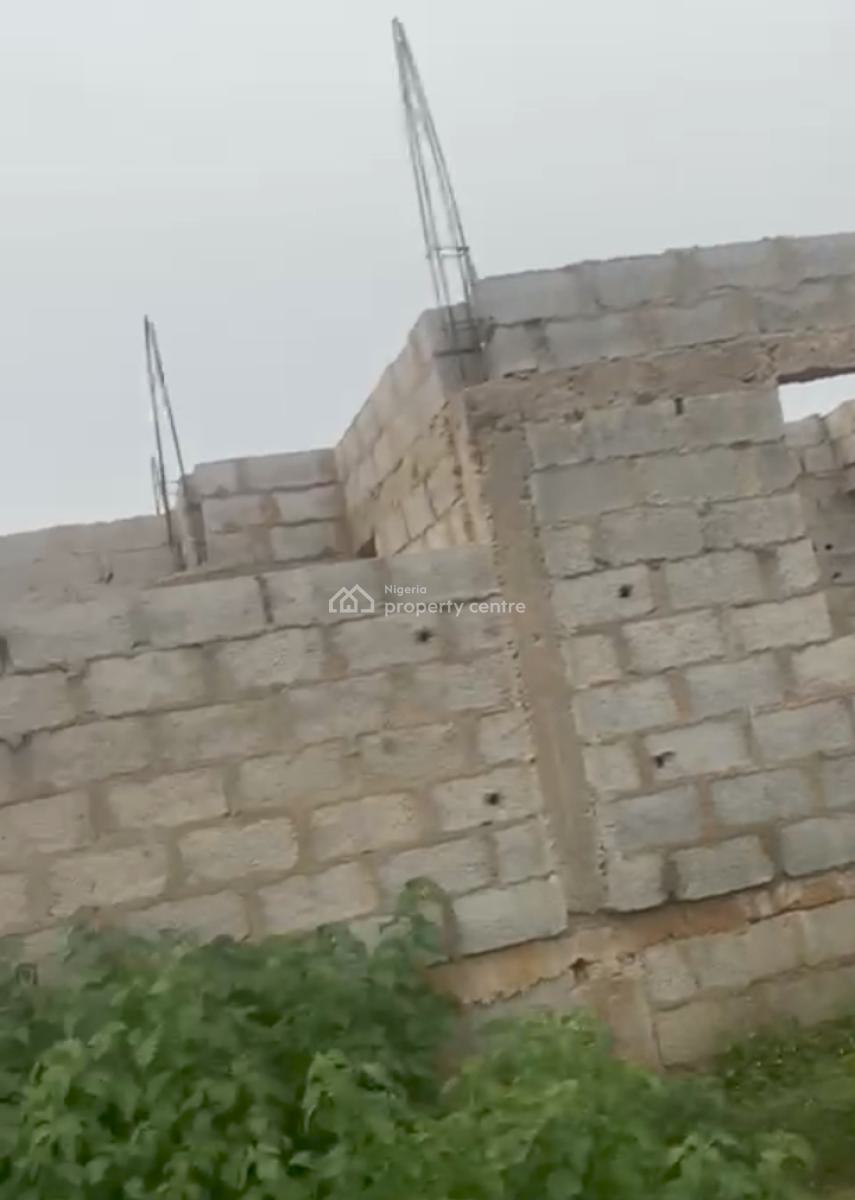 5 Bedrooms Fully Detached Duplex Carcass on Lintel Level, Opposite Living Faith Church, Ligne Airport Road, Lugbe District, Abuja, Detached Duplex for Sale