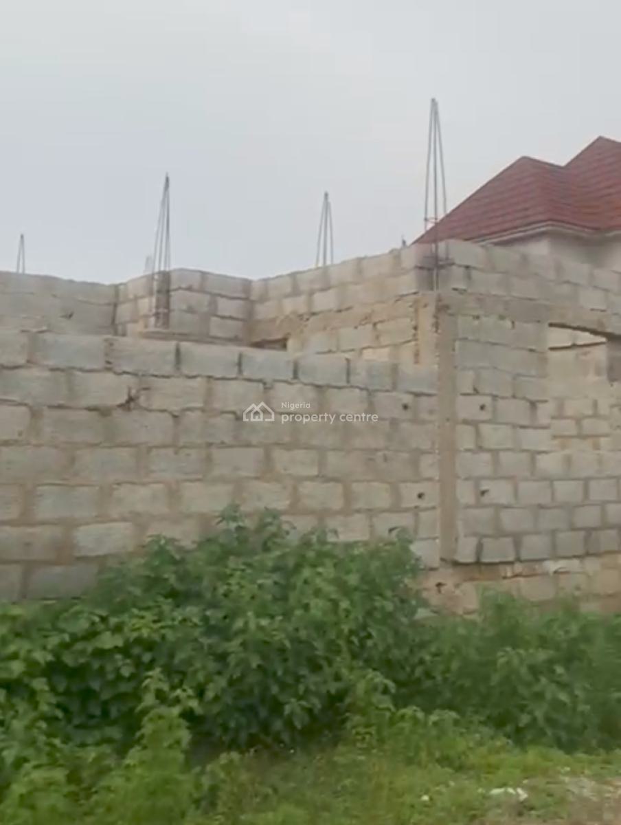5 Bedrooms Fully Detached Duplex Carcass on Lintel Level, Opposite Living Faith Church, Ligne Airport Road, Lugbe District, Abuja, Detached Duplex for Sale