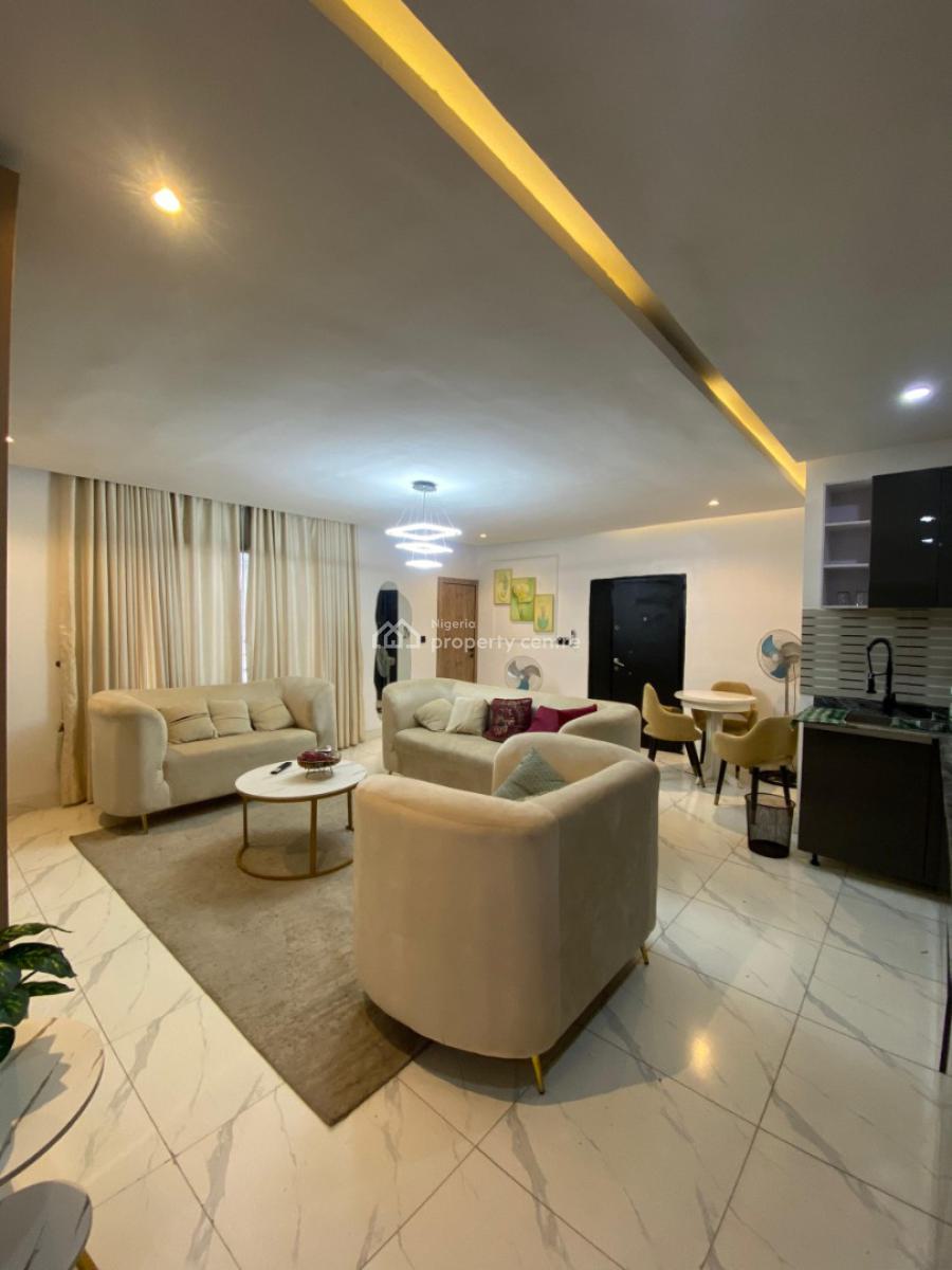2 Bedroom Fully Furnished Flat Apartment with Sola Inverter, Agungi Area, Lekki, Lagos, Flat / Apartment for Rent