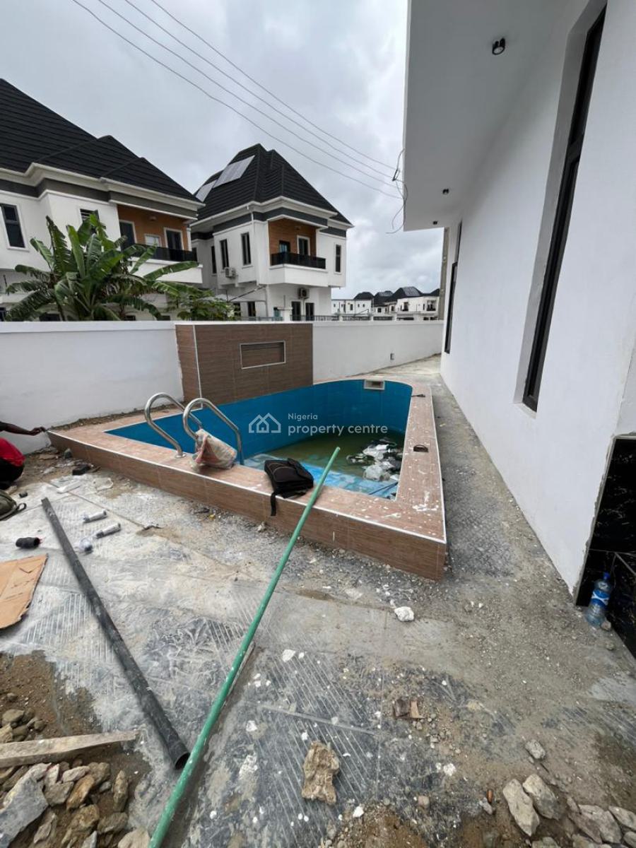 Luxury 5 Bedroom Fully Detached Duplex with Bq & Pool, Secured/serene Environment, Lekki, Lagos, Detached Duplex for Sale