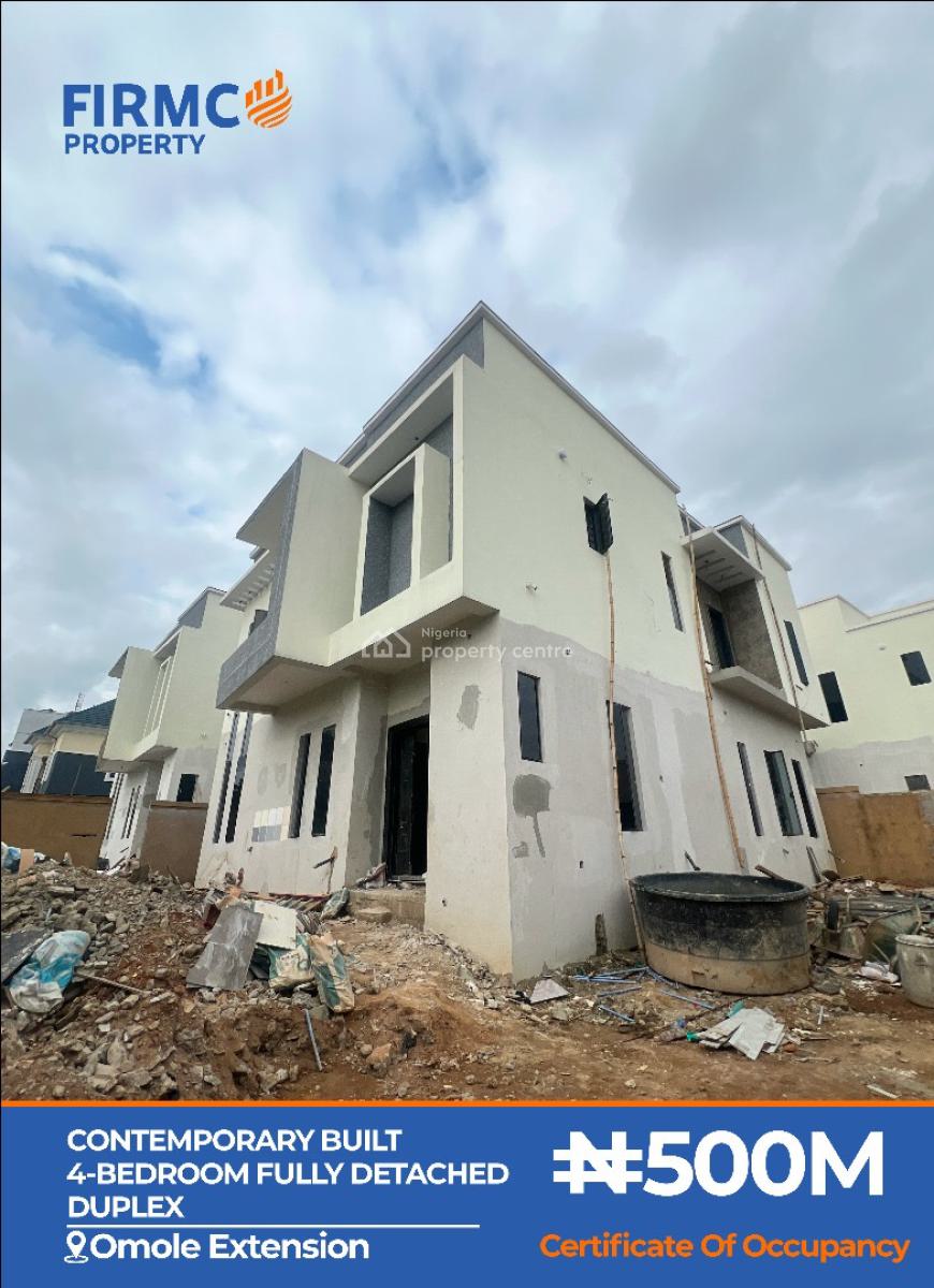 Top-notch Masterpiece 4-bedroom Fully Detached Duplex in Omole Ext, Omole Extension, Omole Phase 1, Ikeja, Lagos, Detached Duplex for Sale
