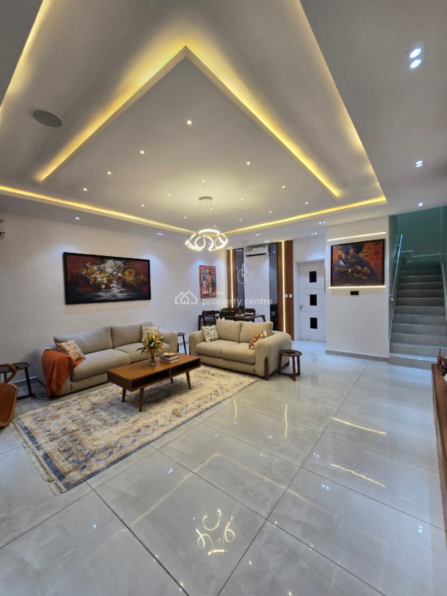 Top-notch Luxury Serviced 4 Bedroom Terrace with a Room Bq, Victoria Island (vi), Lagos, House for Sale