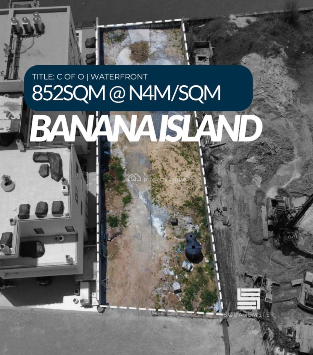 852 Sqm Waterfront Land, Banana Island, Ikoyi, Lagos, Residential Land for Sale