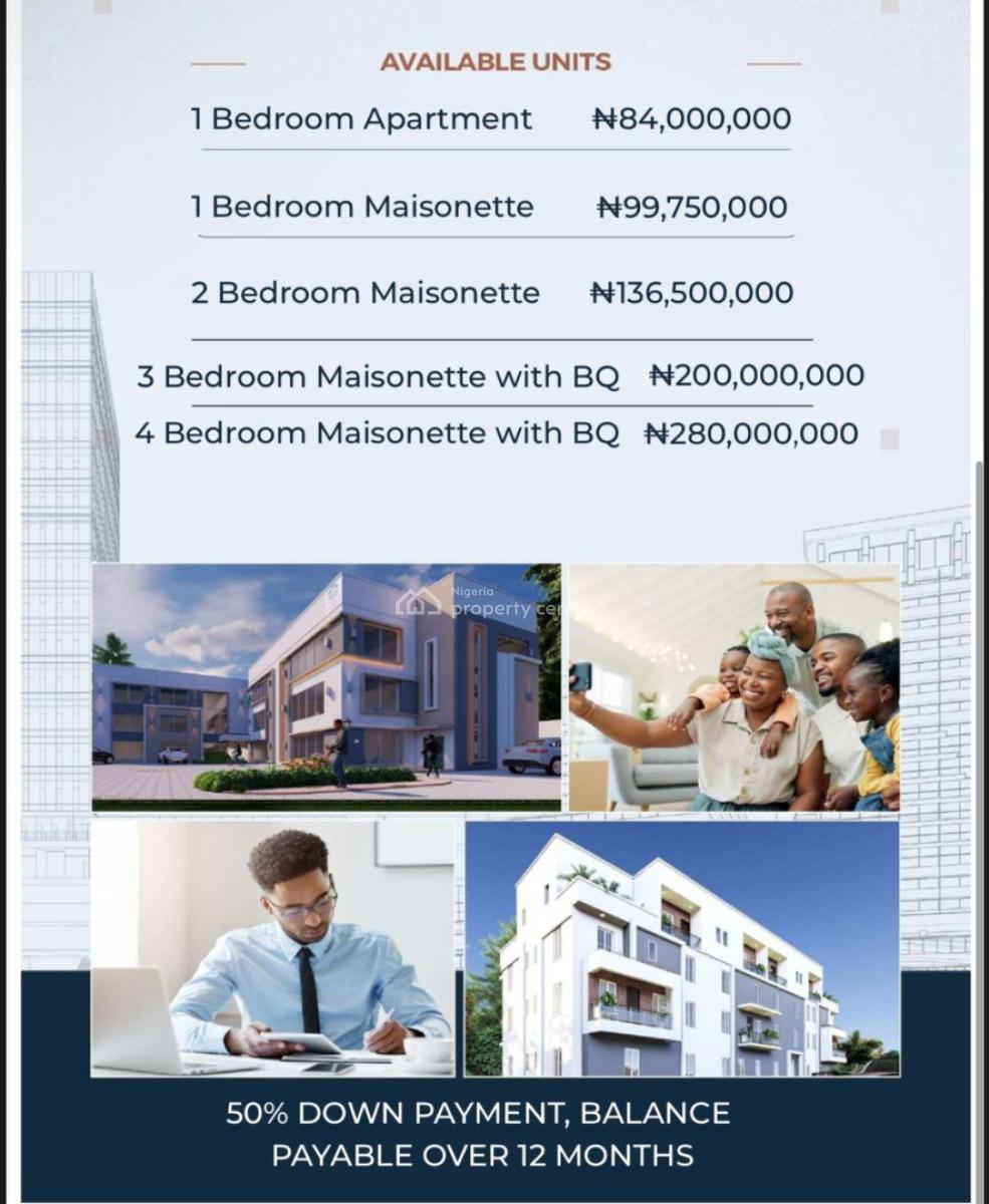 Luxury 4bedroom Maisonnette with Bq, Habour House, Guzape District, Abuja, Terraced Duplex for Sale
