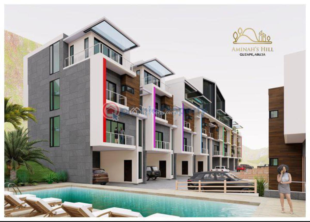 4bedroom Duplex with Bq and Basement, Fha Guzape, Guzape District, Abuja, Terraced Duplex for Sale