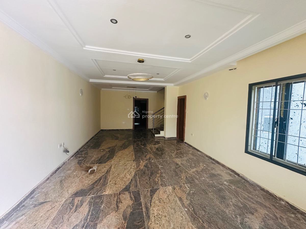 Brown New 4 Bedroom Terrace Duplex with Bq, Serene Environment, Guzape District, Abuja, Terraced Duplex for Rent