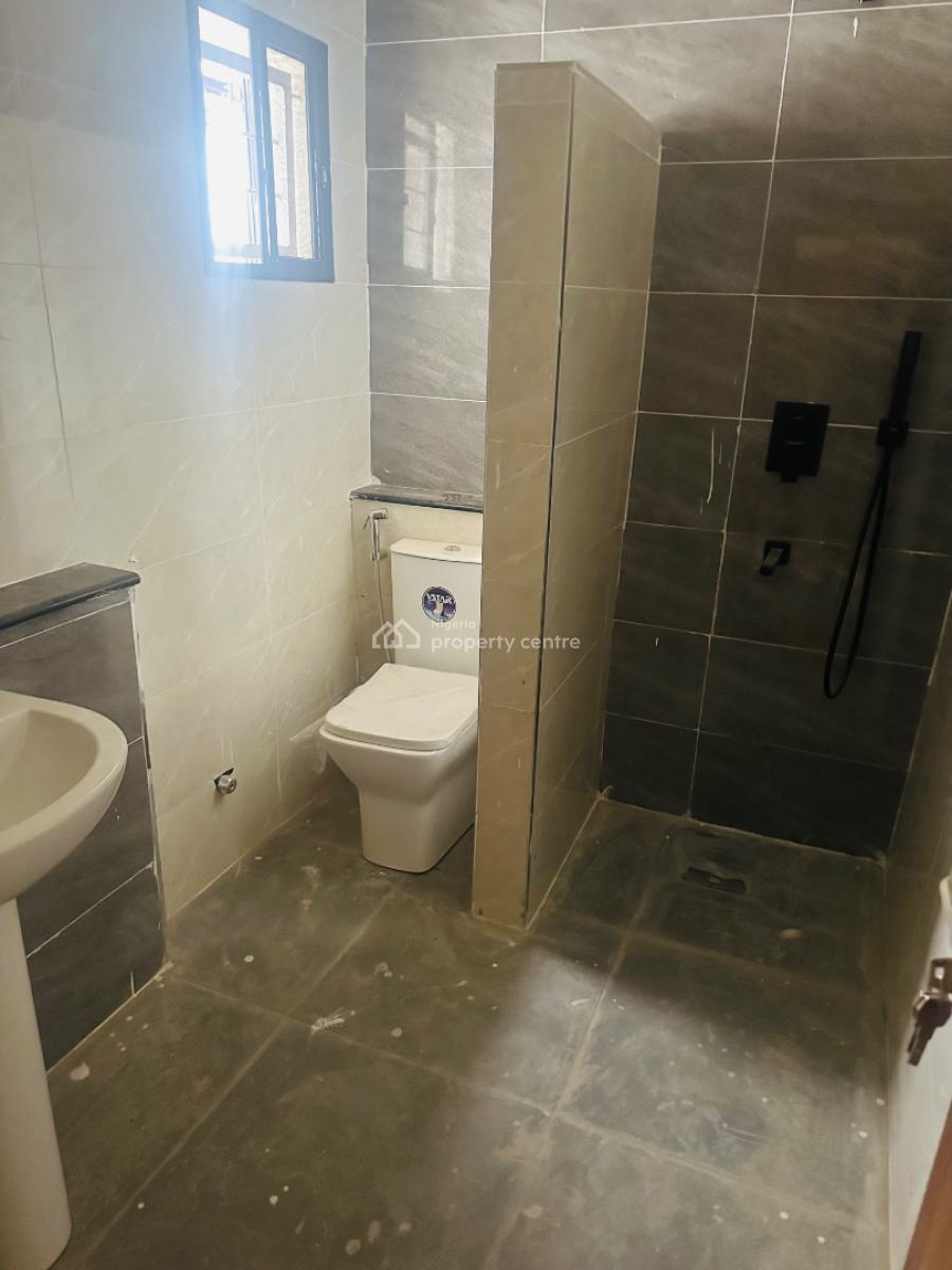 Brown New 4 Bedroom Terrace Duplex with Bq, Serene Environment, Guzape District, Abuja, Terraced Duplex for Rent
