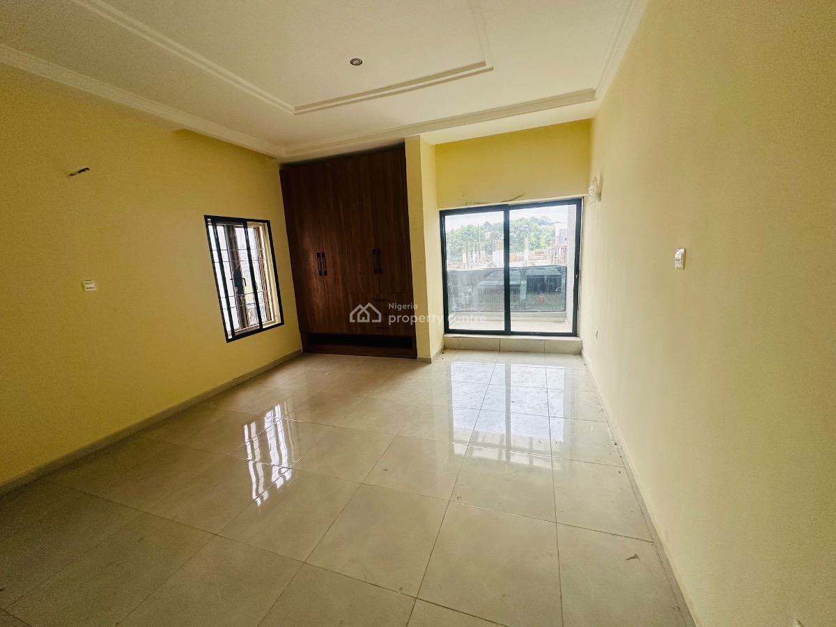Brown New 4 Bedroom Terrace Duplex with Bq, Serene Environment, Guzape District, Abuja, Terraced Duplex for Rent