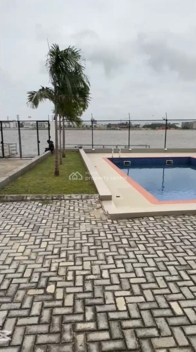 Waterfront Serviced 4 Bedrooms Terraced Duplex + Bq, Pool, Gym, Lekki Phase 1, Lekki, Lagos, Terraced Duplex for Rent