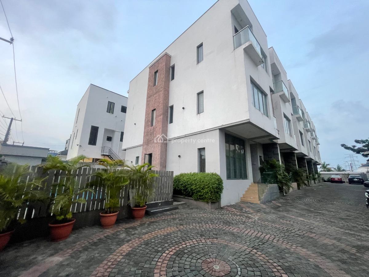 Standard 4bedrooms Terrace Duplex with Room Boys Quarters, Oniru, Victoria Island (vi), Lagos, Terraced Duplex for Rent