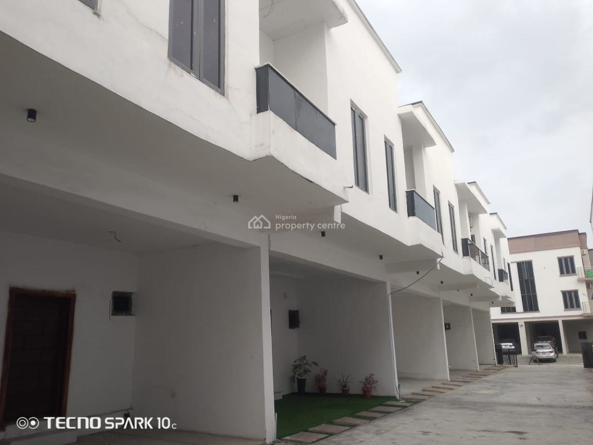 Bran New Fully Serviced 4 Bedrooms Terrace Duplex in a Gated Estate, Lekki Conservation Road /gated Estate with Access Code, Lekki Phase 2, Lekki, Lagos, Terraced Duplex for Rent
