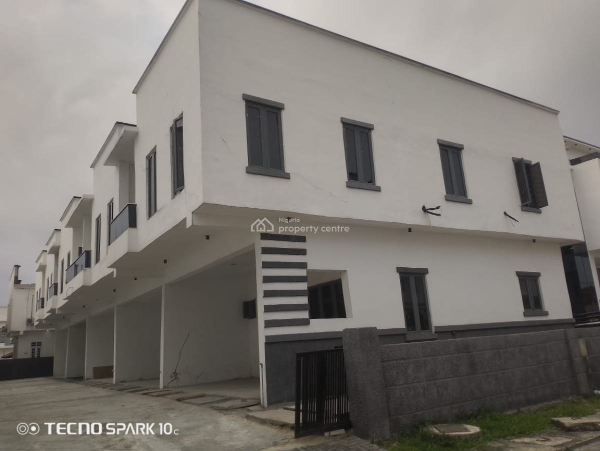 Bran New Fully Serviced 4 Bedrooms Terrace Duplex in a Gated Estate, Lekki Conservation Road /gated Estate with Access Code, Lekki Phase 2, Lekki, Lagos, Terraced Duplex for Rent