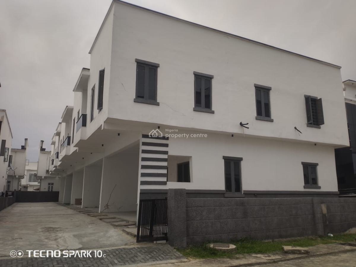 Bran New Fully Serviced 4 Bedrooms Terrace Duplex in a Gated Estate, Lekki Conservation Road /gated Estate with Access Code, Lekki Phase 2, Lekki, Lagos, Terraced Duplex for Rent
