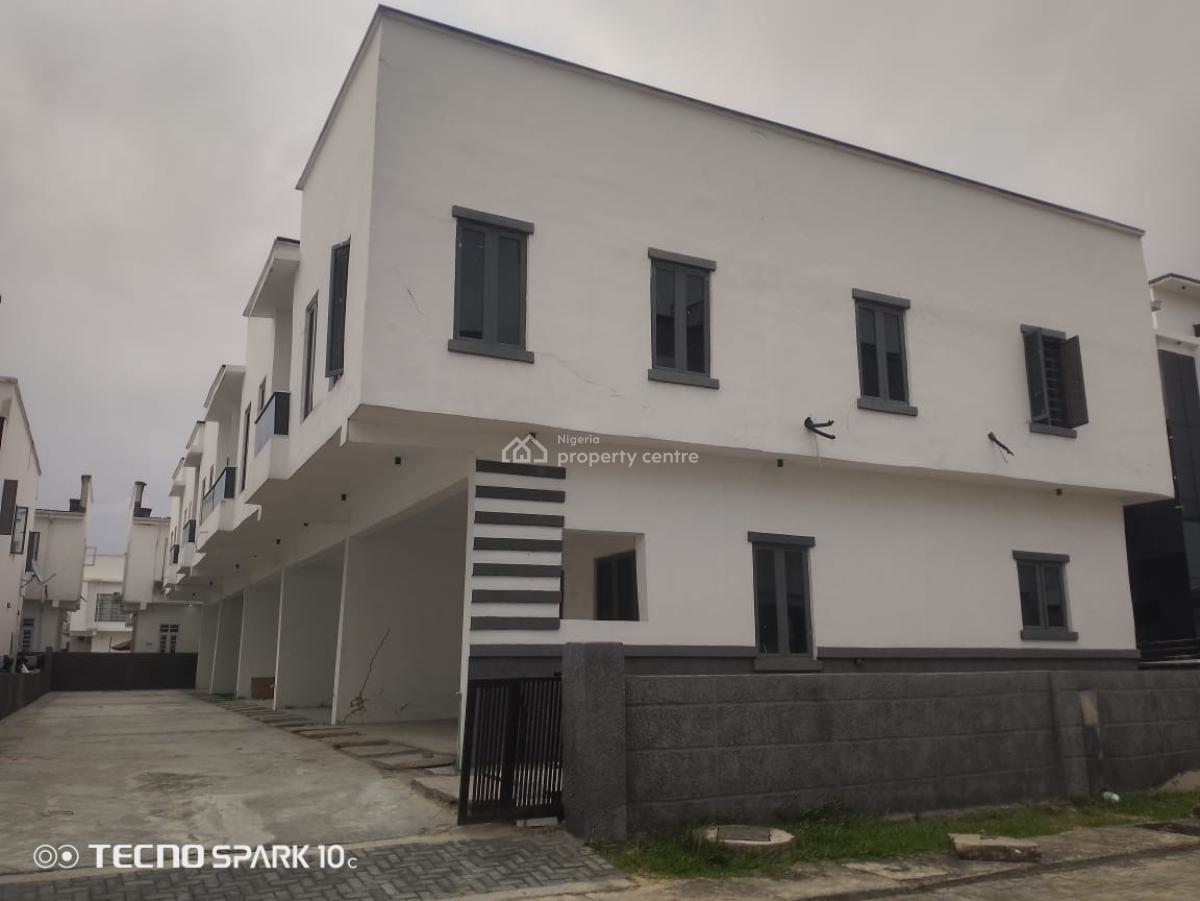 Bran New Fully Serviced 4 Bedrooms Terrace Duplex in a Gated Estate, Lekki Conservation Road /gated Estate with Access Code, Lekki Phase 2, Lekki, Lagos, Terraced Duplex for Rent