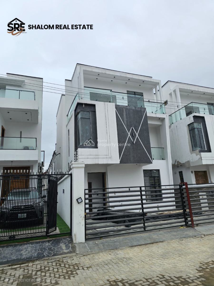Luxury 5-bedroom Fully Detached Triplex with Bq, Chevron, Lekki, Lagos, Detached Duplex for Sale