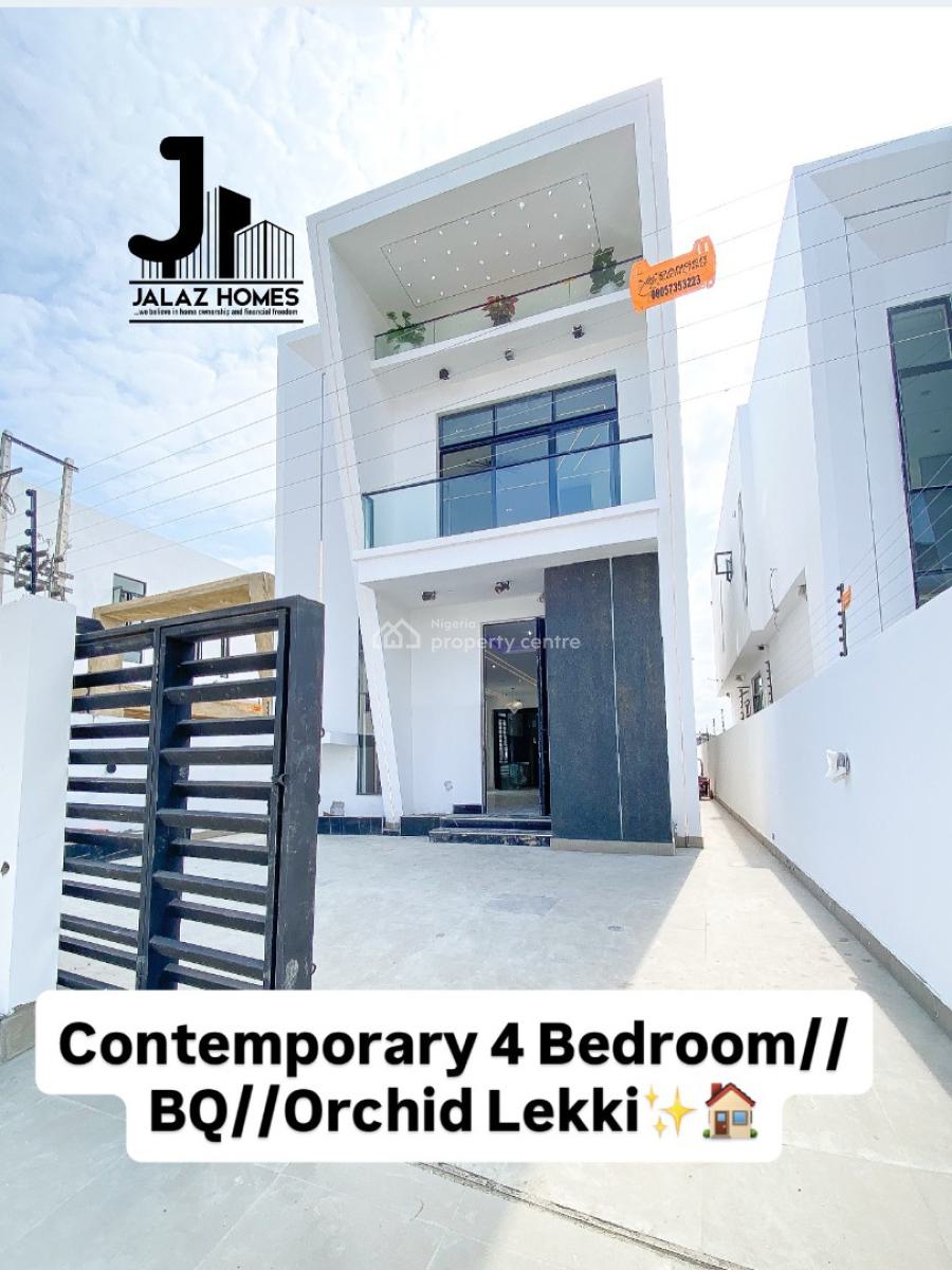 Brand New 4 Bedroom Detached Home with a Bq, Lekki, Lagos, House for Sale