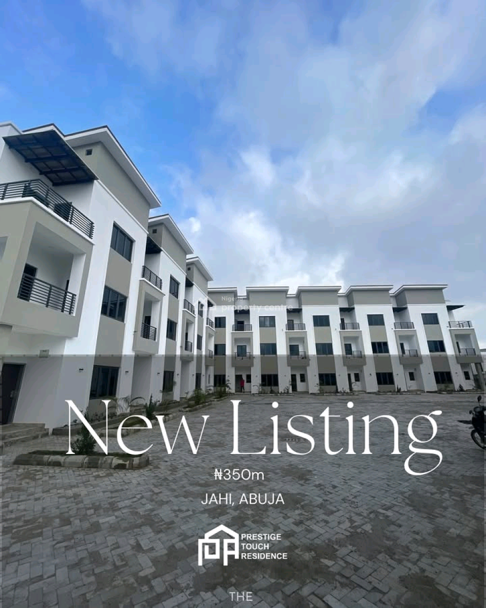 4-bedroom Terrace Duplex + Bq (fully Finished) Location: Jahi, Abuja P, Jahi, Abuja, House for Sale