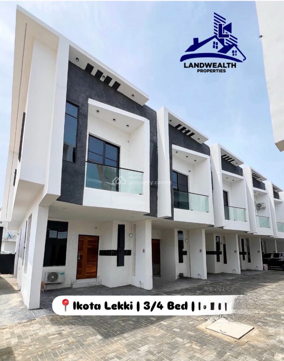 Newly Built 3  / 4 Bedroom Terrace Duplexes, Ikota, Lekki, Lagos, Terraced Duplex for Sale