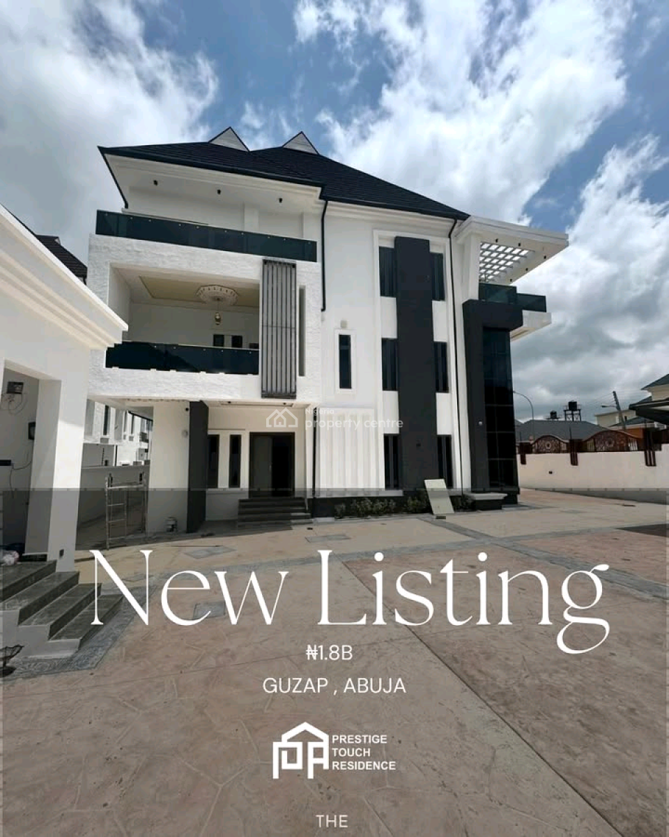 Property Type: 6 Bedroom Detached Home + 4 Living Rooms + 2 Rooms Maid, Guzape District, Abuja, House for Sale