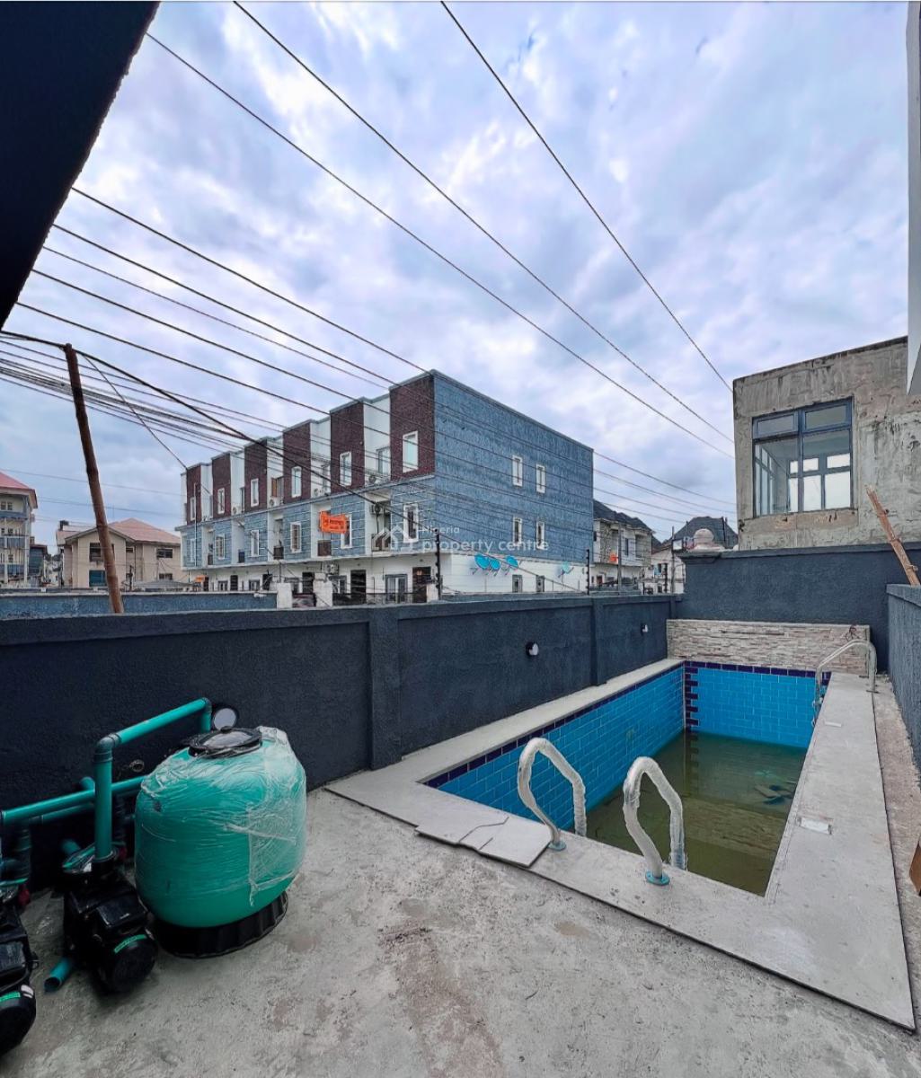Fully Serviced 4 Bedroom Terrace Duplexes with Swimming Pool, Gym Etc, Secure Estate at Osapa Lekki, Osapa, Lekki, Lagos, Terraced Duplex for Sale