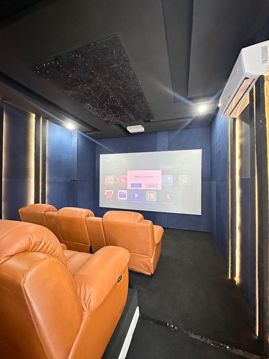 Exquisitely Detailed 5 Bedroom Smart Home with a Private Cinema, Nicely Built 5 Bedroom Fully Automated  Duplex with Bq and Ciinema, Ikoyi, Lagos, Detached Duplex for Sale