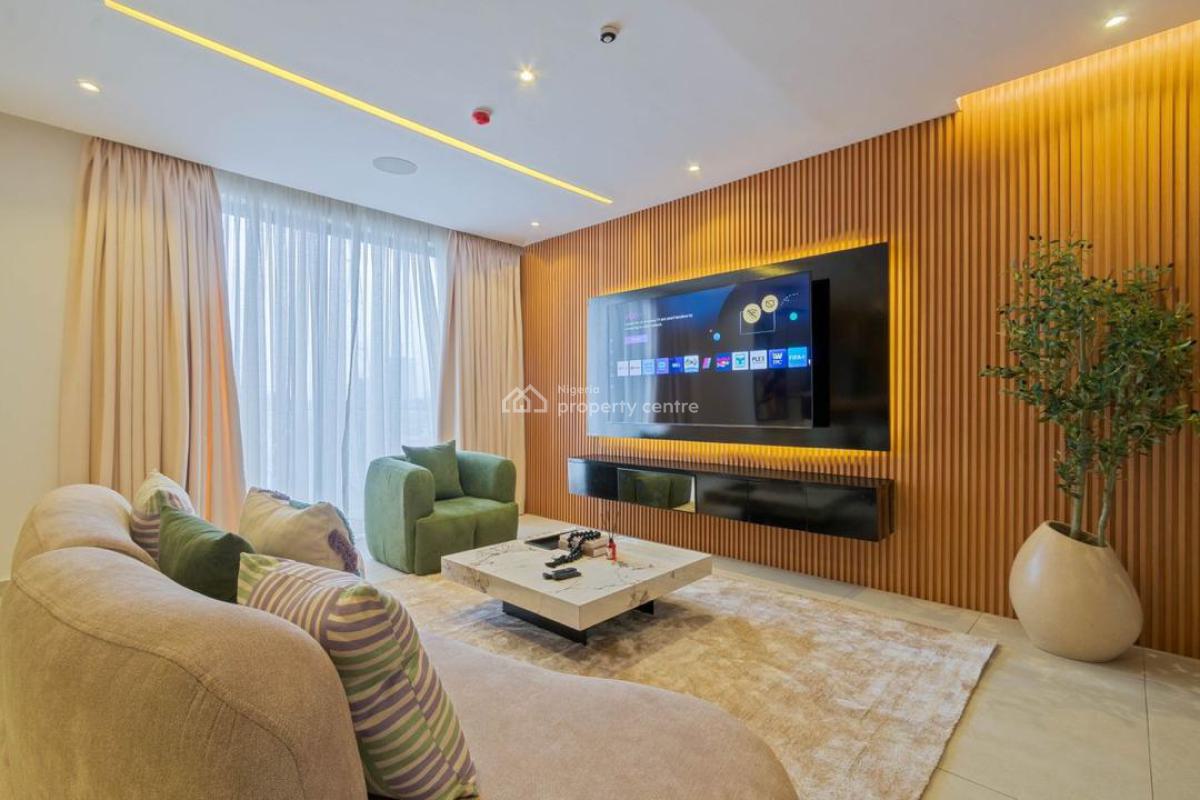 Cozy and New 2 Bedroom Apartment Available with a Rooftop Pool, Lekki Phase 1, Lekki, Lagos, Flat / Apartment Short Let