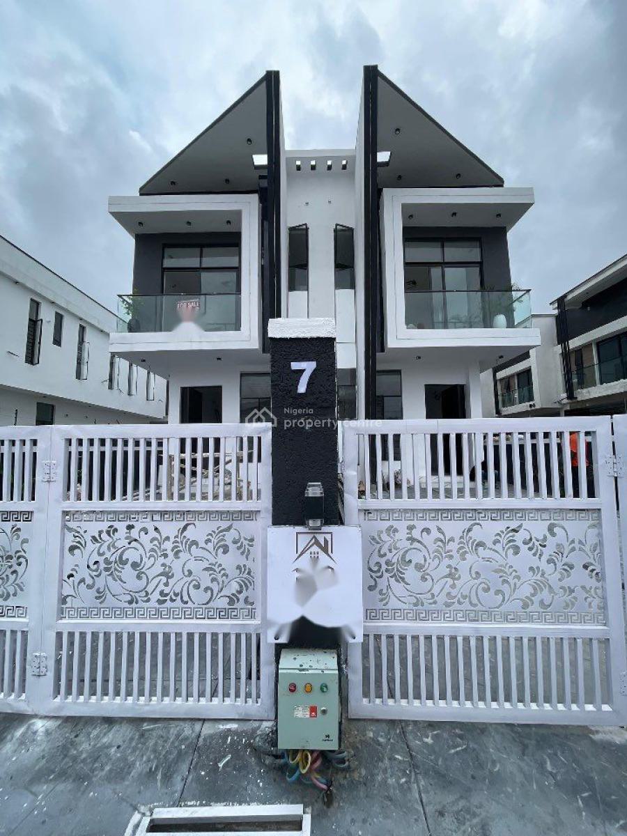 Newly Built 4 Bedroom Semi-detached Duplex with Bq, Aesthetically Pleasing 4 Bedroom Home Within a Gated Estate, Ikota, Lekki, Lagos, Semi-detached Duplex for Sale