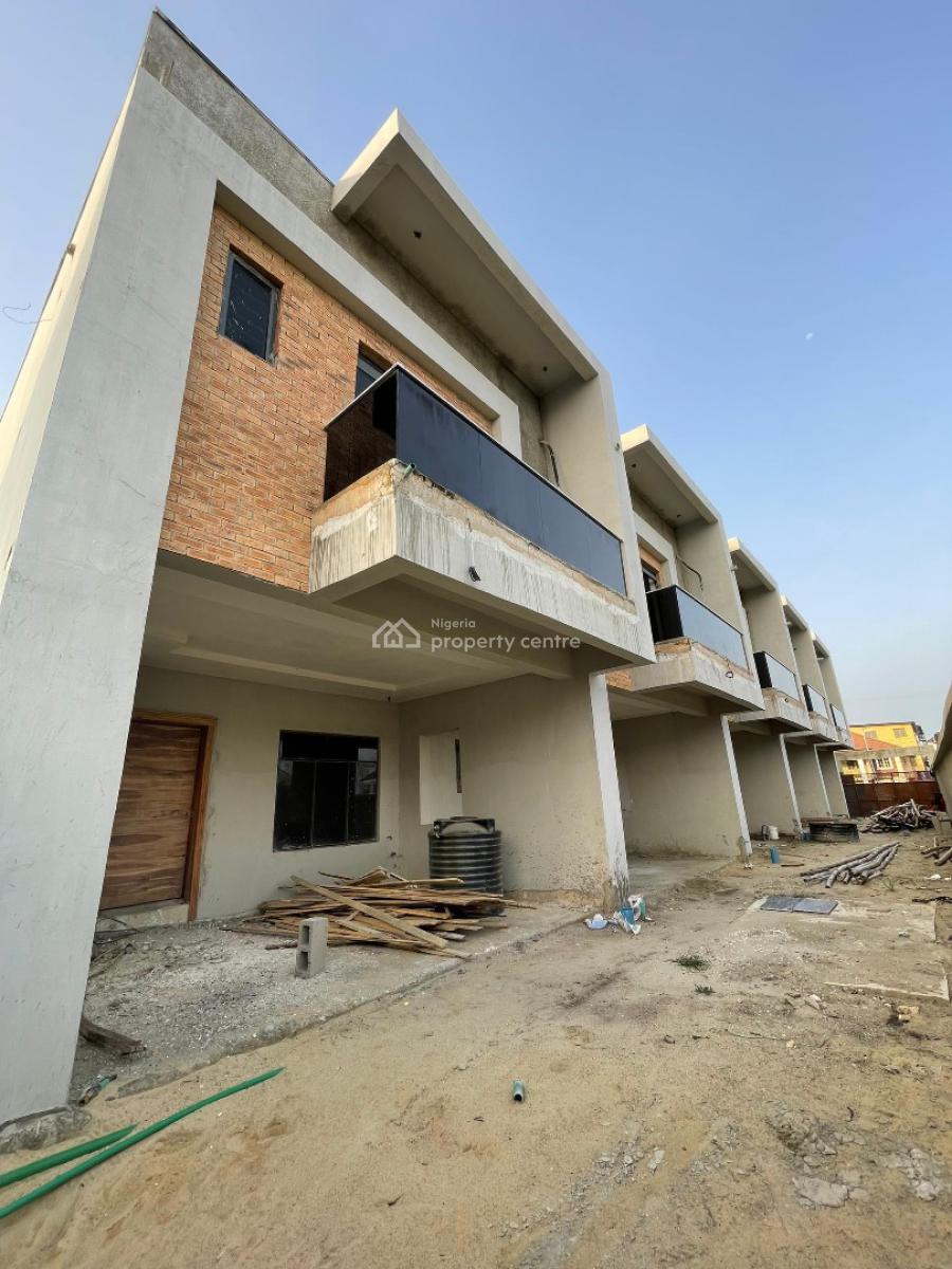 Exquisite 4 Bedroom Terraced Duplex with Bq in a Secured Location, Ologolo, Lekki, Lagos, Terraced Duplex for Sale