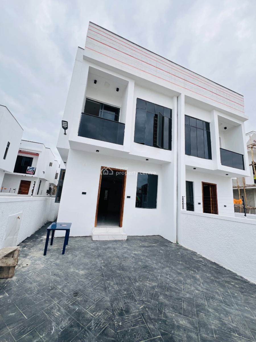 Contemporary 3 Bedroom Semi Detached Duplex with a Bq in a Secured Est, Ikota Villa Estate, Ikota, Lekki, Lagos, Semi-detached Duplex for Sale