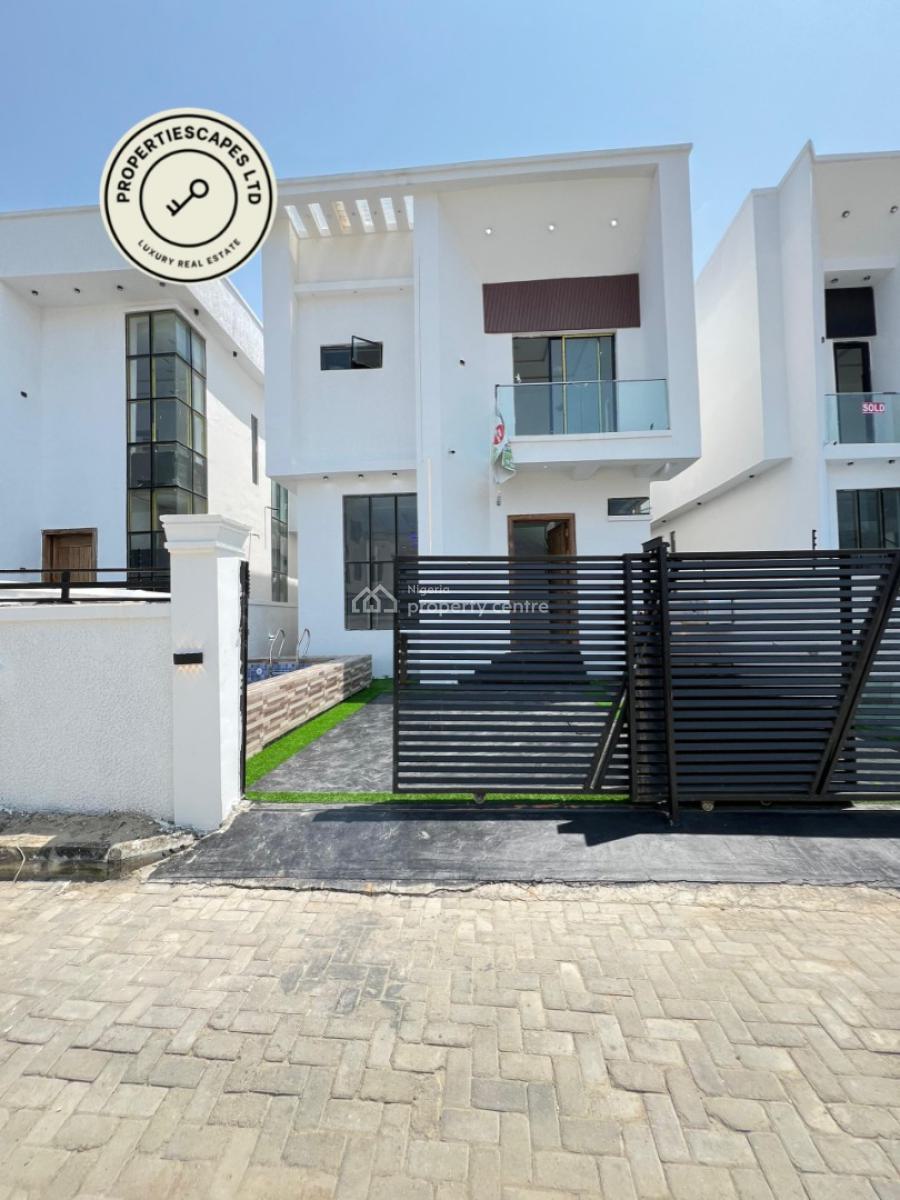 Spacious 4 Bedroom Detaced Duplex with Swimming Pool and Bq, Lekki, Lagos, Detached Duplex for Sale