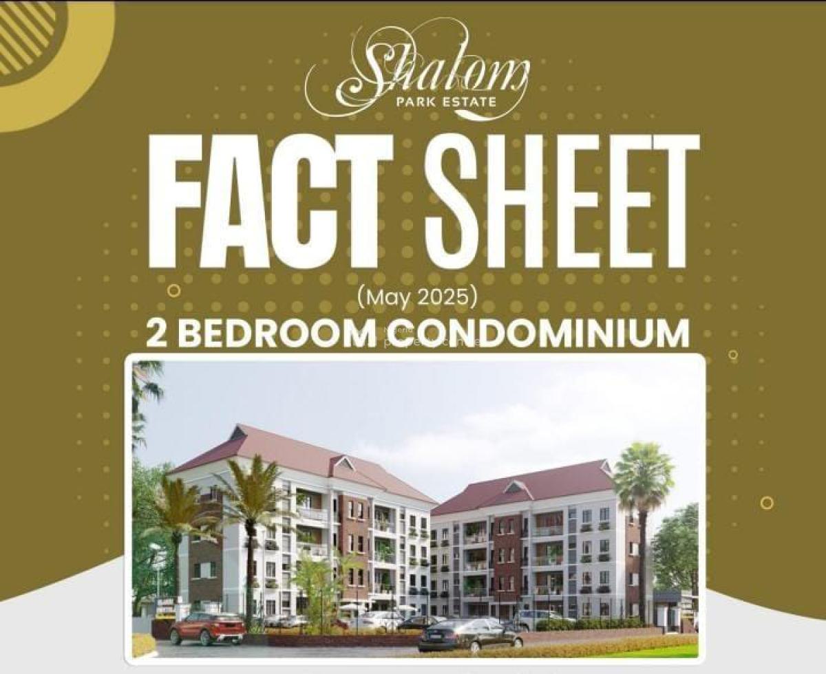 2 Bedroom Condominium Apartment in a Beautiful Community, Shalom Park Estate, Abijo, Lekki, Lagos, Flat / Apartment for Sale
