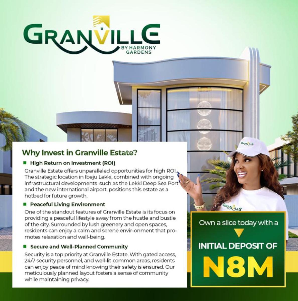 C of O and Government Allocated Estate Facing The Express, Granville Estate, Oreki, Eleko, Ibeju Lekki, Lagos, Mixed-use Land for Sale