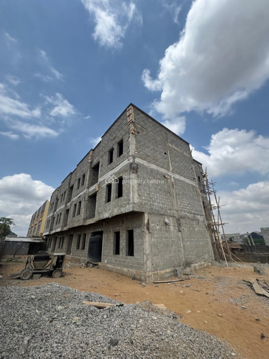 Four Bedroom Terrace Duplex in Carcass Level in a Strategic Area, Life Camp, Abuja, Terraced Duplex for Sale